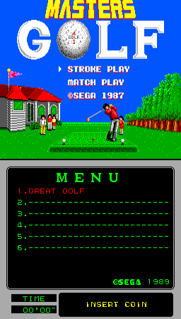 Great Golf (Mega-Tech, SMS based) Title Screen